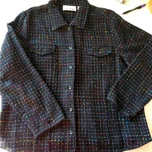 Stunning Jacket by Lisa Josephs 1X with pockets -versatile,light, popular style